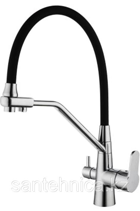 Смеситель с питьевым краном Calorie CAL9925B35-1 хром/черный