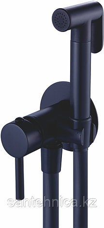 Смеситель Calorie CAL1545D18Q гигиен. черный, фото 1