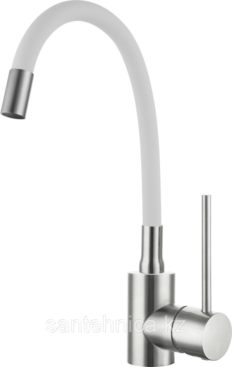 Смеситель Calorie CAL50129-2M бел. гибкий нерж