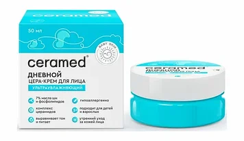 Ceramed Цера-крем для лица дневной ультраувлажняющий Baby Skin, 50 мл