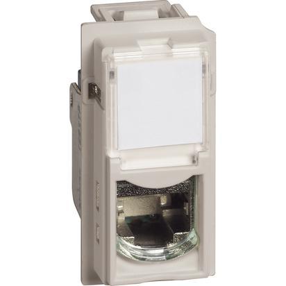 Розетка компьютерная Bticino KM4279C6S Living Now RJ45 cat6 STP 1 модуль песочный