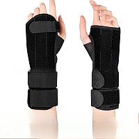 Удлиненный ортез на лучезапястный сустав размер универсальный (Черный Левый) Арт:41357