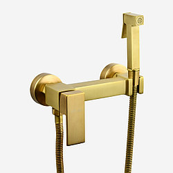 Смеситель для ванны с гигиеническим душем Atlas Columba, CB3009903, бронзовый