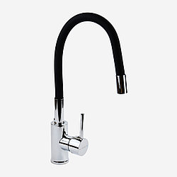 Смеситель для кухни ATLAS CONQUEST CQ2006601 с гибким гусаком / цинк / хром