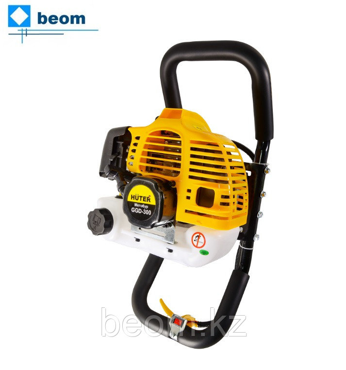 Мотобур HUTER GGD-300 (2 кВт | Объём двигателя, см³ 52 | Вес, кг 9 кг | бак, л 1,25 | Посадочный диаметр, мм 20)