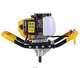 Мотобур HUTER GGD-52  (2 кВт | Объём двигателя, см³ 52 | Вес, кг 9.55 кг | бак, л 1,25 | Посадочный диаметр, мм 20), фото 2