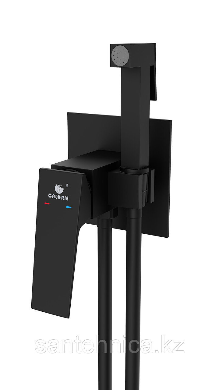 Смеситель Calorie CAL6745A87Q гигиен. черный