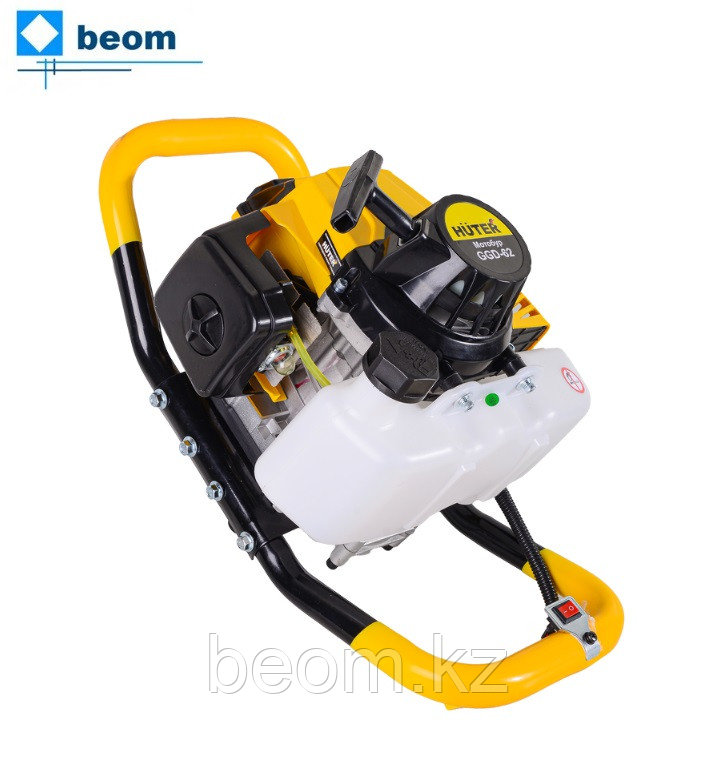 Мотобур HUTER GGD-62 (2,4 кВт | Объём двигателя, см³ 63 | Вес, кг 10.53 кг | бак, л 1,6 | Посадочный диаметр, мм 20), фото 1