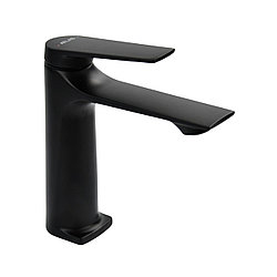 Смеситель для умывальника ATLAS VELLUM VM2002202 / цинк / черный матовый