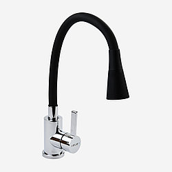 Смеситель для кухни ATLAS VORTEX VX2006601 / нерж. сталь / хром