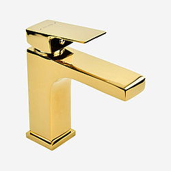 Смеситель для умывальника ATLAS WATERLOO WL2002206 / цинк / золотистый