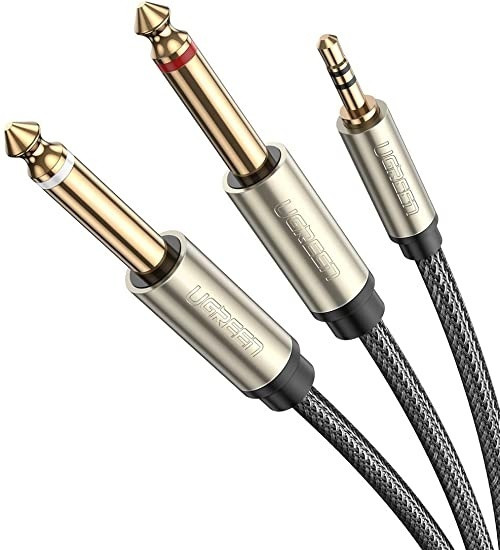 Cable Audio 3.5Jack-2*6.35mm (M) 3m