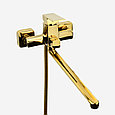 Смеситель для ванны с длинным гусаком ATLAS WATERLOO WL2004406 / цинк / золотистый, фото 2