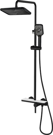 Душевая стойка Calorie CAL6637C86Q черный, фото 1