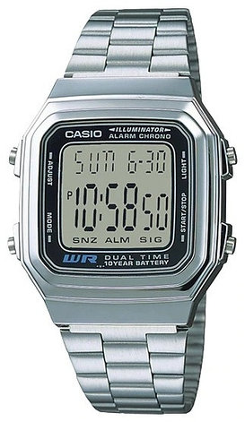 Часы Кварцевые CASIO A178WA-1ADF пластик, фото 1