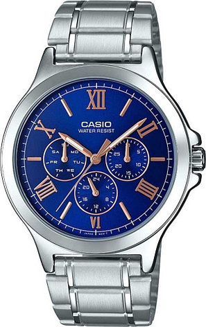 Часы Кварцевые CASIO MTP-V300D-2AUDF нержавеющая сталь, фото 1