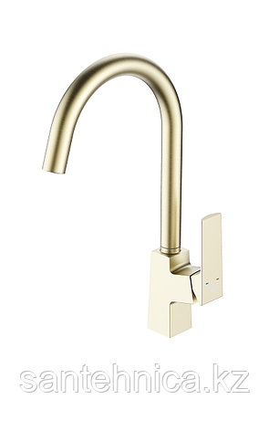 Смеситель Calorie CAL6724A87C кухня выс. золото, фото 1