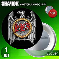 Металлический значок "SLayer" (58мм на булавке)