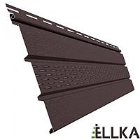 Софит с центральной перфорацией ЁLLKA Коричневый 3000х285 мм 0,86 м²
