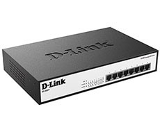 D-Link DES-1008P+ Неуправляемый коммутатор с 8 портами 10/100Base-TX с поддержкой PoE