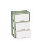 Пластиковый комод 3х-секц. «Колорит» зеленый Альтернатива пласт, фото 3