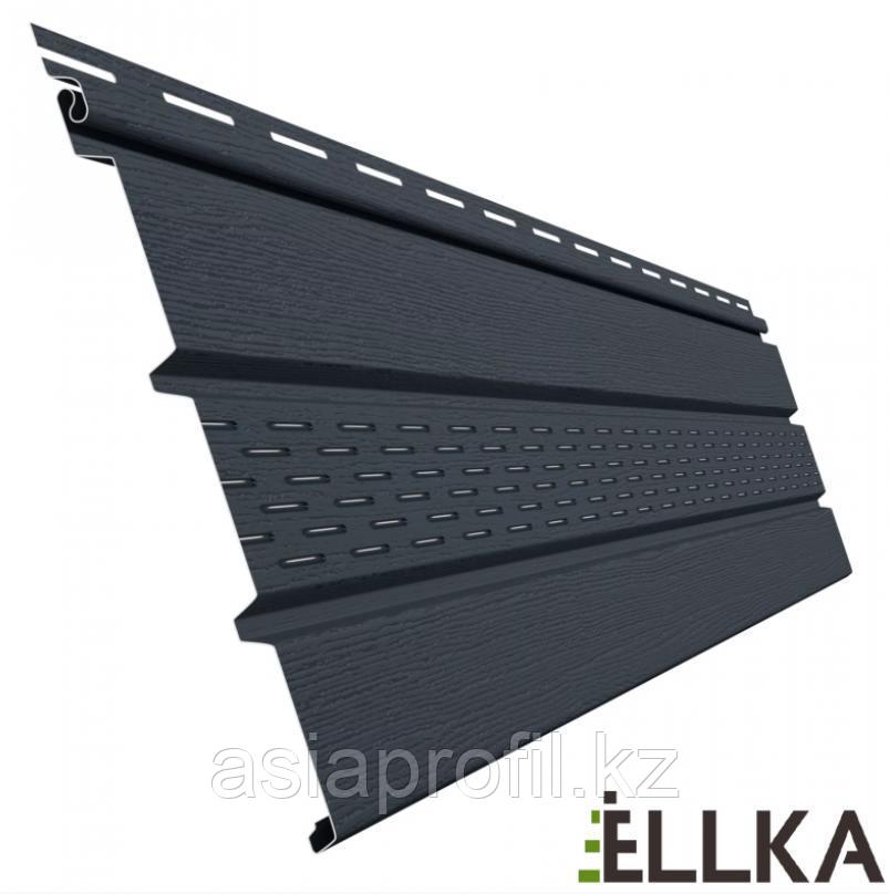 Софит с центральной перфорацией ЁLLKA Графит 3000х285 мм 0,86 м²