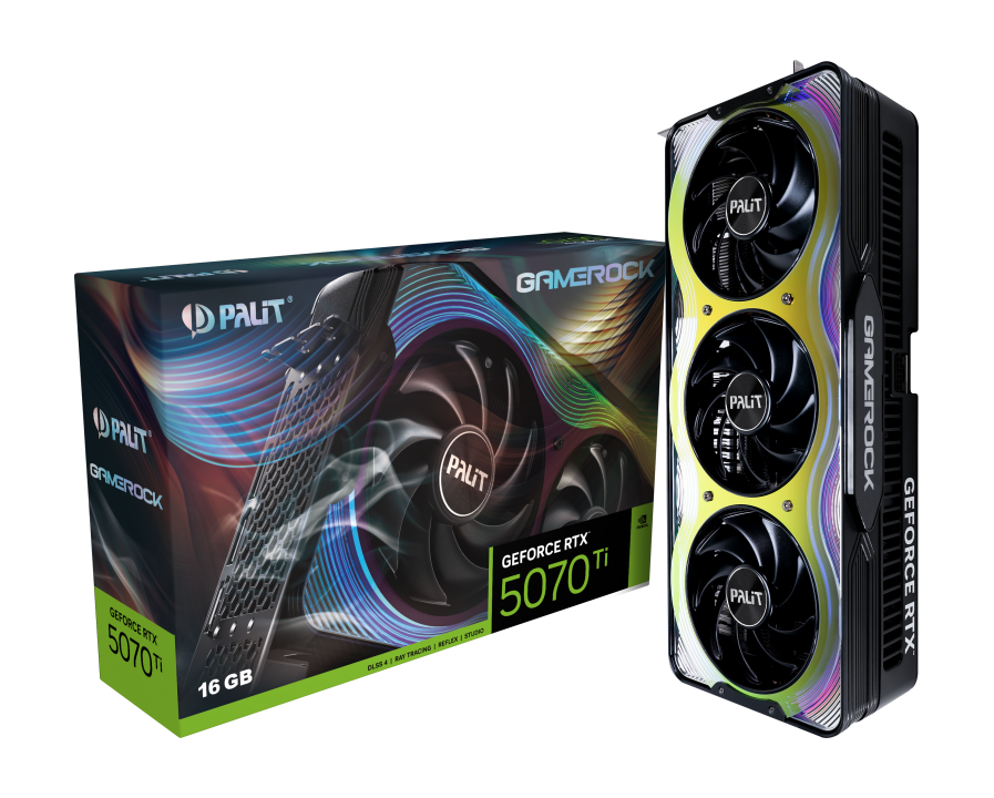 Видеокарта PALIT RTX5070Ti GAMEROCK 16GB (NE7507T019T2-GB2030G)