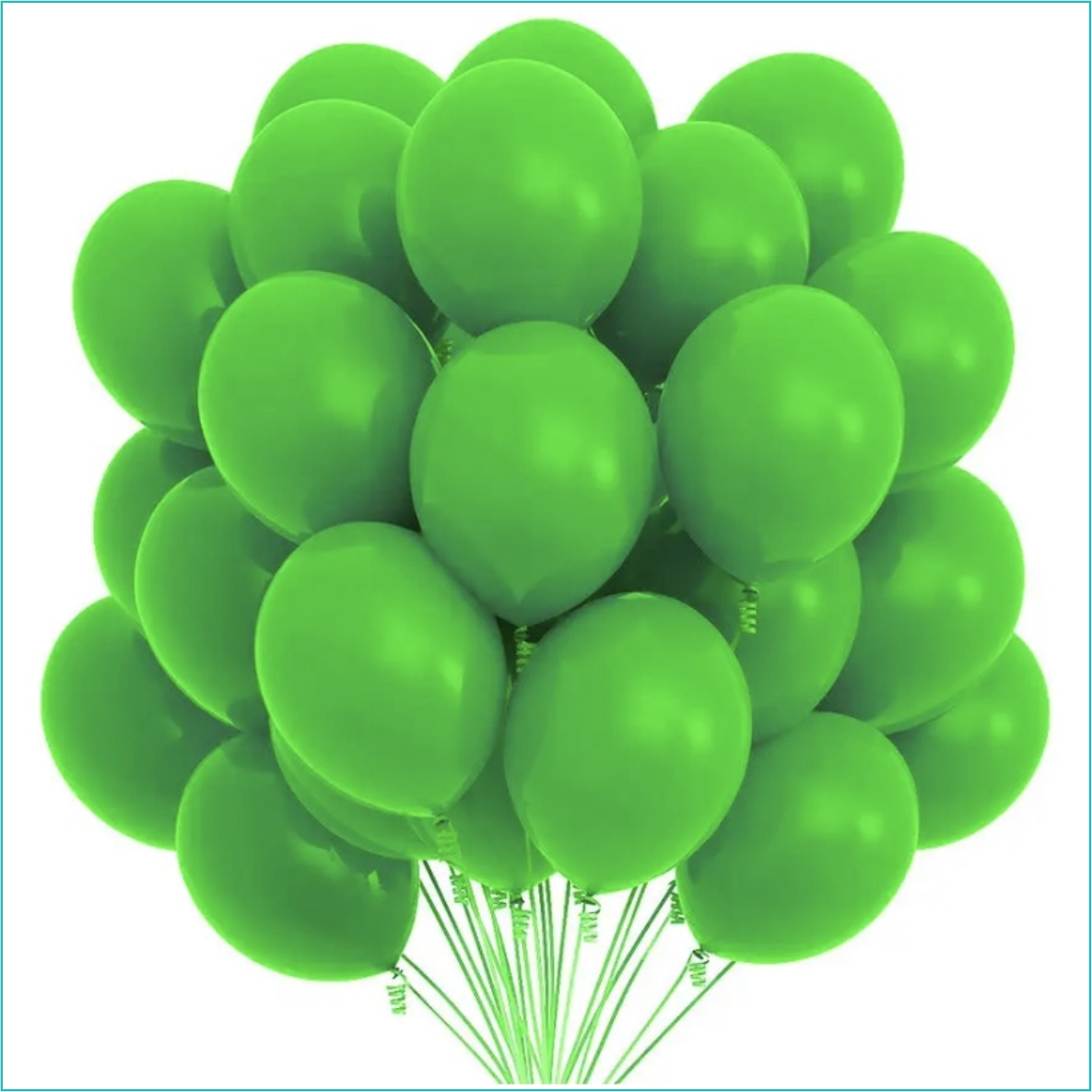 Воздушный шар / латексный (Зеленый 30см.) 1 шт.