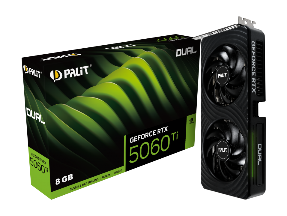 Видеокарта PALIT RTX5060Ti DUAL 8G (NE7506T019P1-GB2062D)