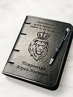 Изготовление гравировки на блокноте и ручке / блокнотов/ гравировка / ручек с логотипом / гравировка на блокноте и ручке с лого