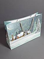 Пакет новогодний 35*25*11см