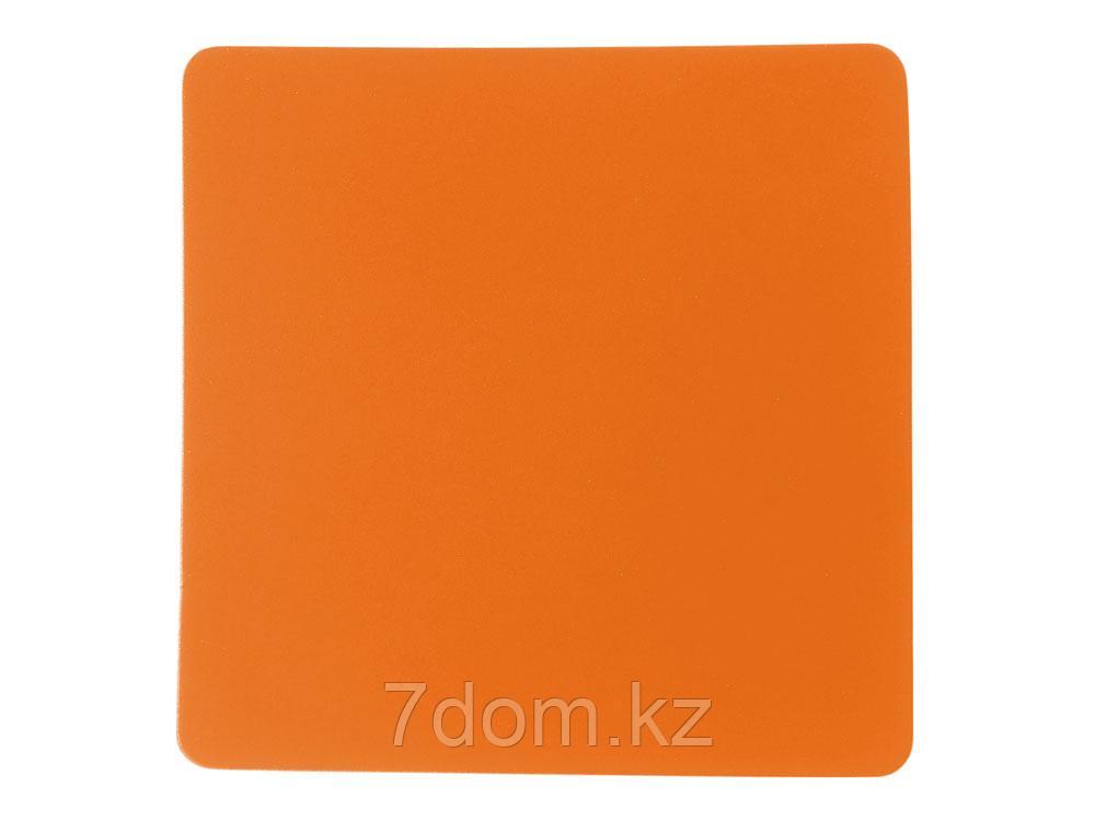 ПАТЧ КВАДРАТ soft-touch (оранжевый ) 5,5 х 5,5 см, фото 1