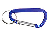 Брелок-карабин из переработанного алюминия Alumina, синий, фото 2
