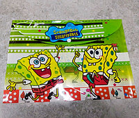 Папка конверт на кнопке, A4 пластик