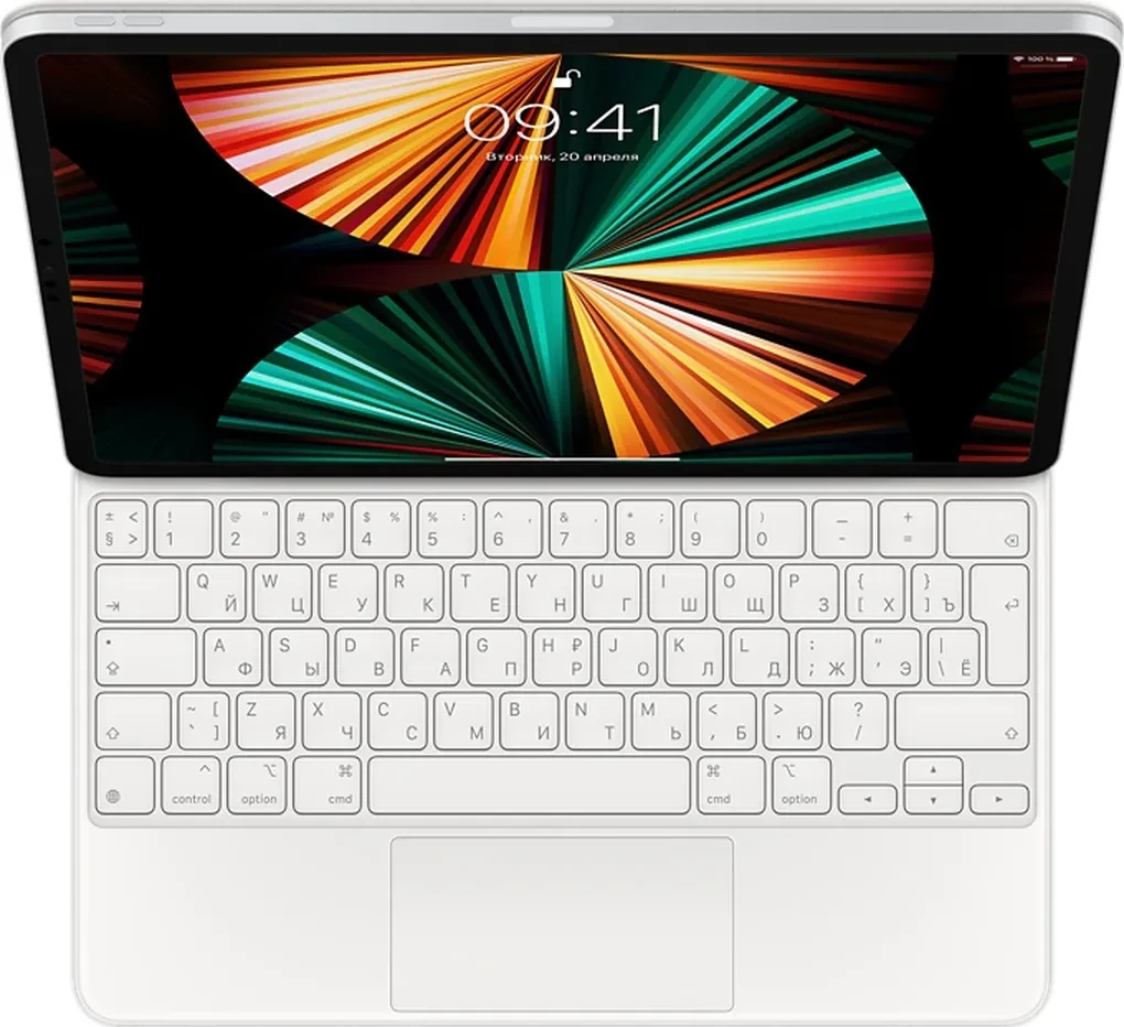 Apple Magic Keyboard 12.9 Pro 2021 White MJQL3 Клавиатура, фото 1