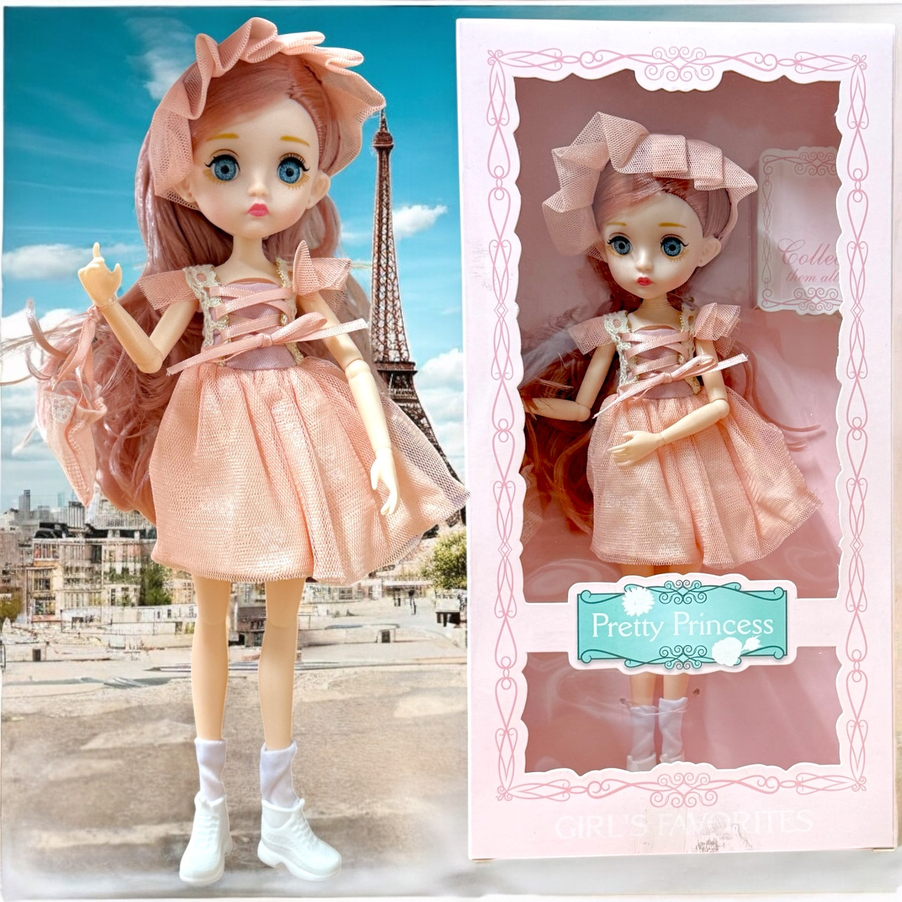 PS2101 Pretty Princess Кукла коллекционная на шарнирах, 30*15см, фото 1