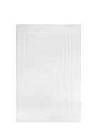 Коврик для ног, из хлопка, белый.