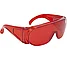 Очки защитные открытые поликарбонатные, красные, фото 2