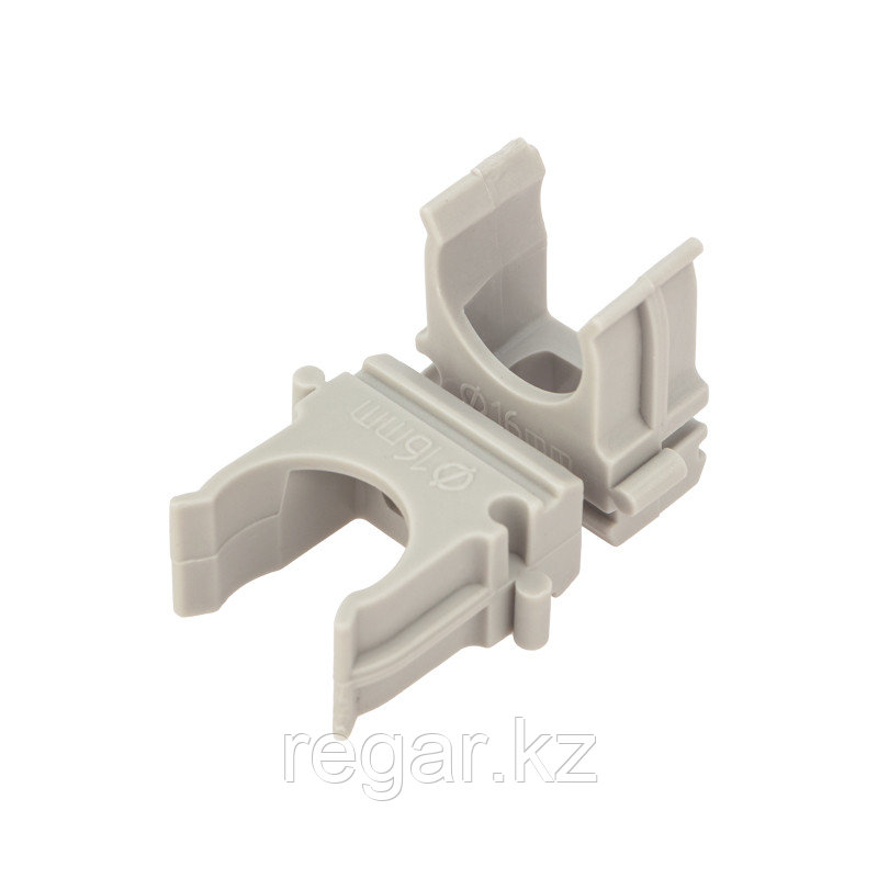 Крепеж-клипса для трубы ø16мм серая (10 шт/уп) REXANT, фото 1