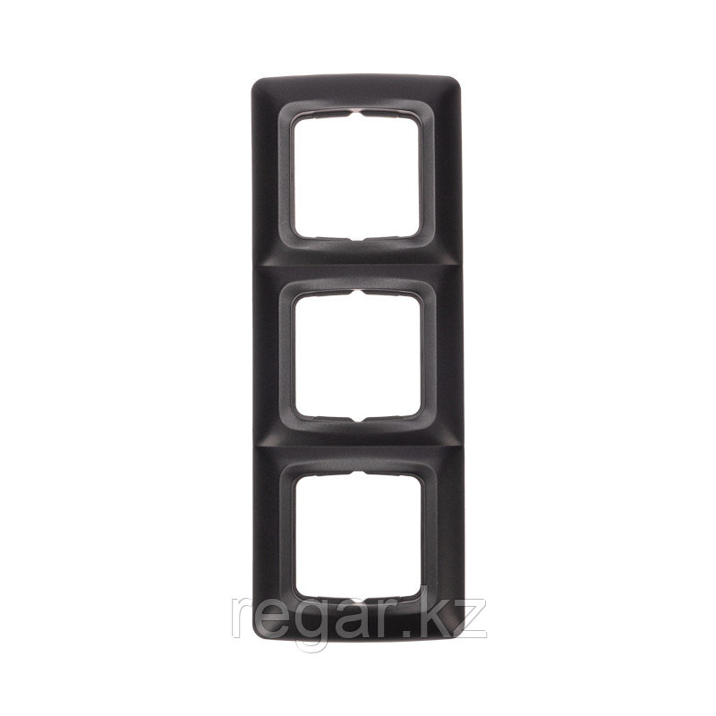 DEA Рамка 3-я горизонтальная Черный Металлик KRANZ, фото 1