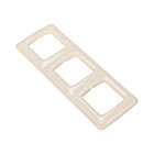 DEA Рамка 3-я горизонтальная Беж KRANZ, фото 4