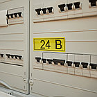 Наклейка знак электробезопасности «24 В» 35х100 мм REXANT (7 шт на листе), фото 2