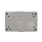 Блок горизонтальный 2 розетки (керамика) INDUSTRIAL IP54 с/з, о/у, серый KRANZ, фото 4