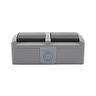 Блок горизонтальный 2 розетки (керамика) INDUSTRIAL IP54 с/з, о/у, серый KRANZ, фото 5