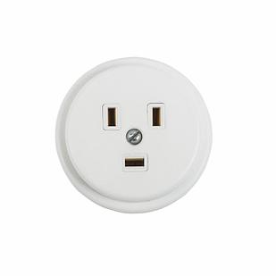 Розетка РШ для электрической плиты 40А, 250В 2Р+РЕ (ОУ) белая REXANT