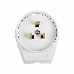 Вилка ВШ для электрической плиты 40А, 250В 2Р+РЕ (ОУ) белая REXANT