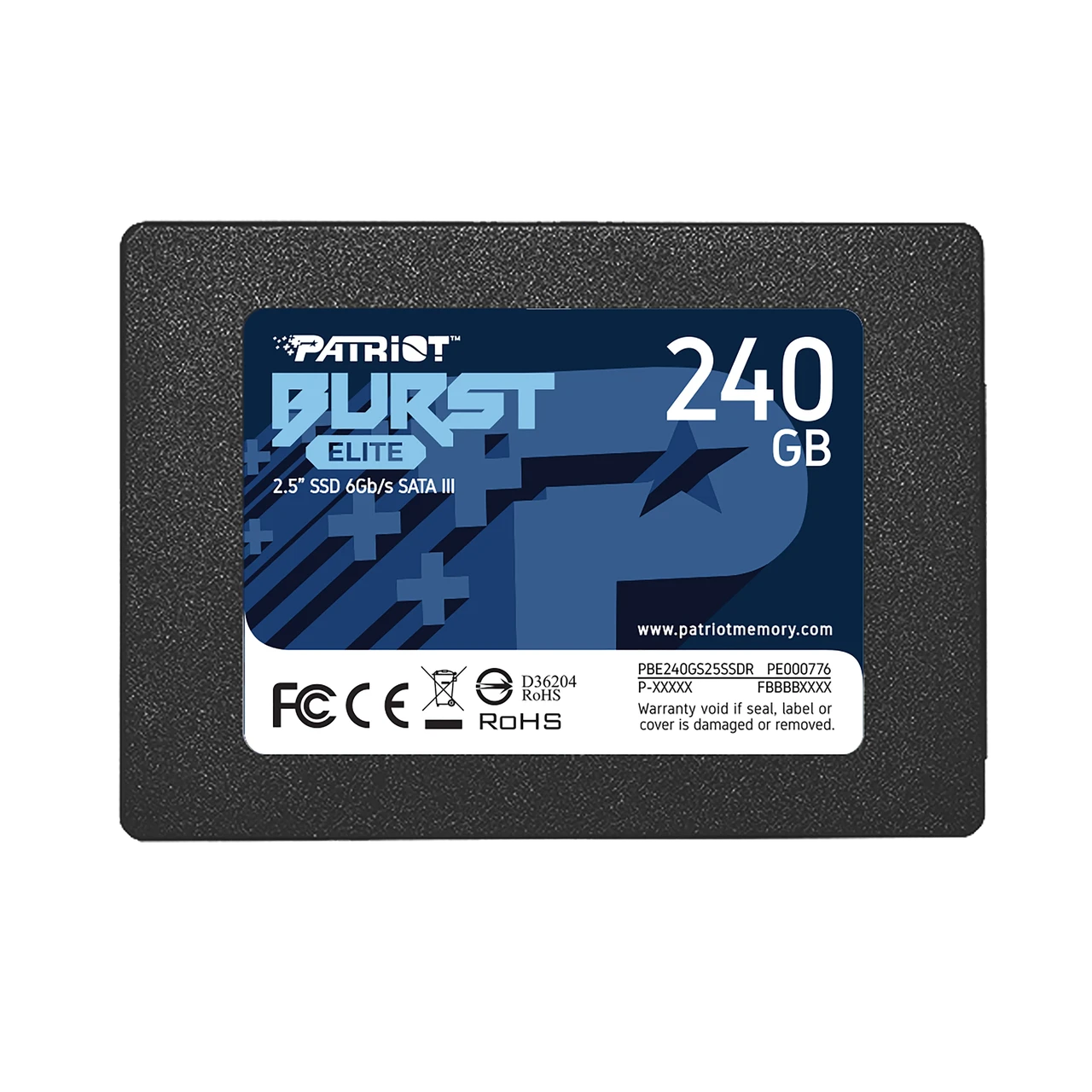Твердотельный накопитель SSD Patriot Burst Elite 240GB SATA (PBE240GS25SSDR)