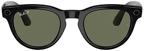 Ray-Ban Meta Headliner Frame Shiny Black/Lenses G-15 Green Polarized RW4009 601/9A 50 Size