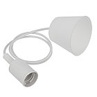 Патрон E27 силиконовый со шнуром 1м белый REXANT, фото 2
