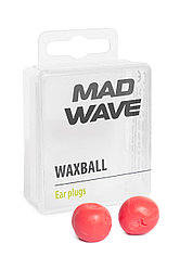 Беруши Mad Wave силиконовые Waxball red